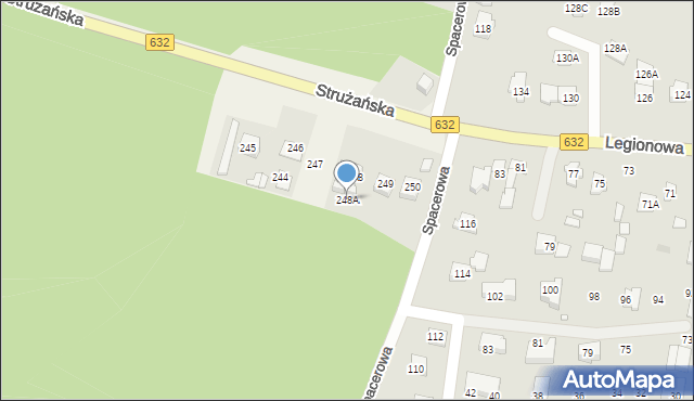 Stanisławów Pierwszy, Strużańska, 248A, mapa Stanisławów Pierwszy