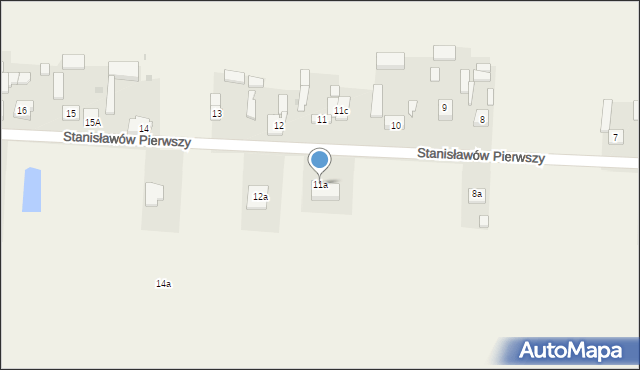 Stanisławów Pierwszy, Stanisławów Pierwszy, 11a, mapa Stanisławów Pierwszy