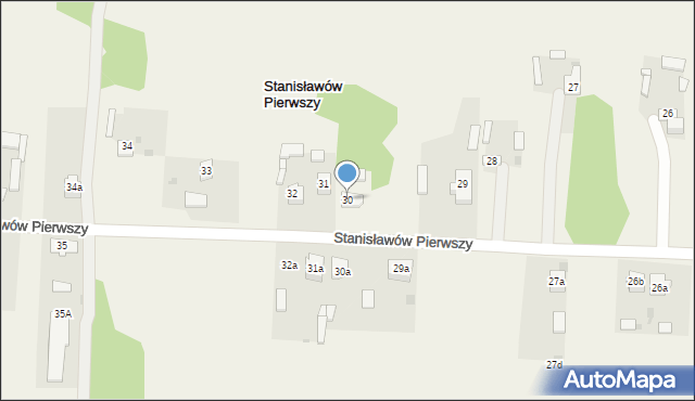 Stanisławów Pierwszy, Stanisławów Pierwszy, 30, mapa Stanisławów Pierwszy