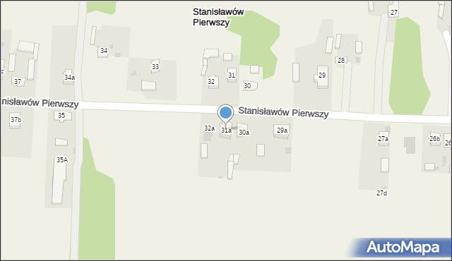 Stanisławów Pierwszy, Stanisławów Pierwszy, 31a, mapa Stanisławów Pierwszy