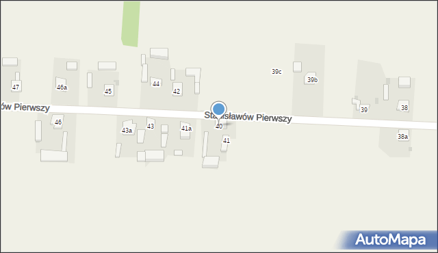 Stanisławów Pierwszy, Stanisławów Pierwszy, 40, mapa Stanisławów Pierwszy