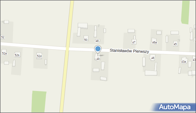 Stanisławów Pierwszy, Stanisławów Pierwszy, 49a, mapa Stanisławów Pierwszy