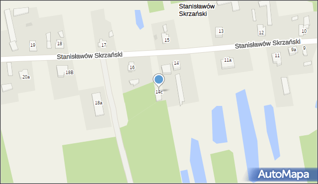 Stanisławów Skrzański, Stanisławów Skrzański, 14c, mapa Stanisławów Skrzański