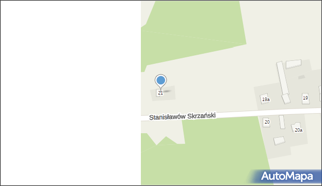 Stanisławów Skrzański, Stanisławów Skrzański, 21, mapa Stanisławów Skrzański