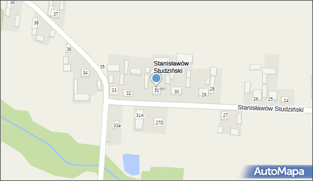 Stanisławów Studziński, Stanisławów Studziński, 31, mapa Stanisławów Studziński