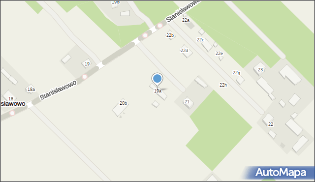 Stanisławowo, Stanisławowo, 19a, mapa Stanisławowo