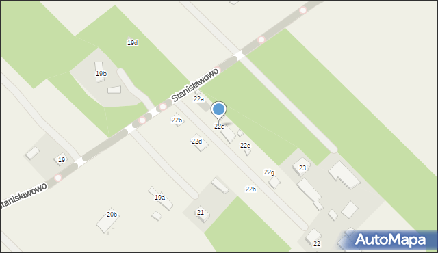 Stanisławowo, Stanisławowo, 22c, mapa Stanisławowo