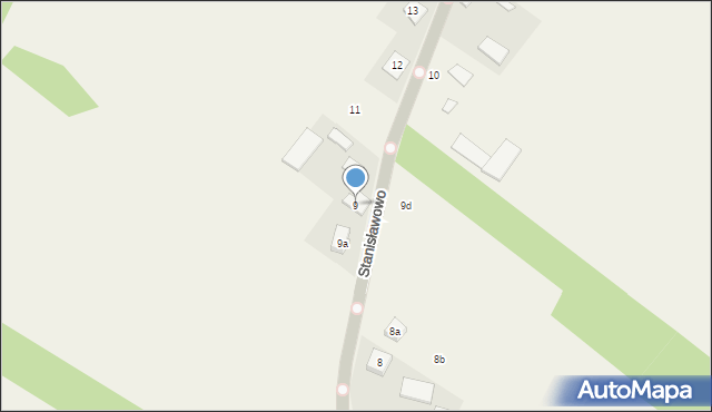 Stanisławowo, Stanisławowo, 9, mapa Stanisławowo