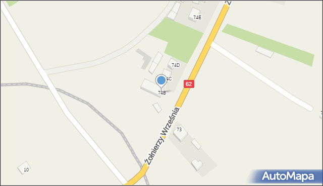 Stanisławowo, Stanisławowo, 74B, mapa Stanisławowo