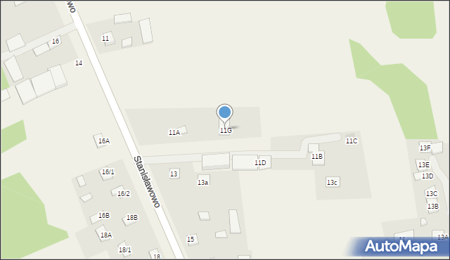 Stanisławowo, Stanisławowo, 11G, mapa Stanisławowo