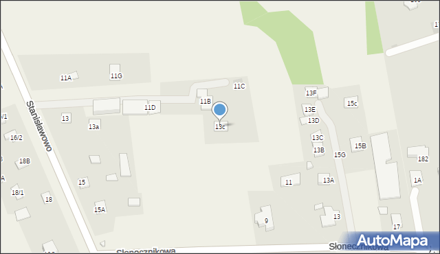 Stanisławowo, Stanisławowo, 13c, mapa Stanisławowo