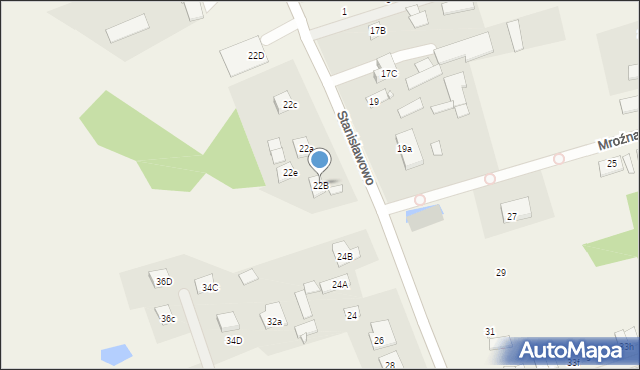 Stanisławowo, Stanisławowo, 22B, mapa Stanisławowo