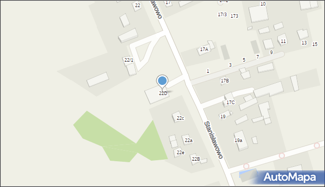 Stanisławowo, Stanisławowo, 22D, mapa Stanisławowo