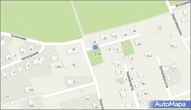 Stanisławowo, Stanisławowo, 2k, mapa Stanisławowo