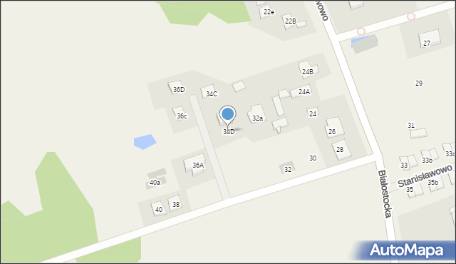 Stanisławowo, Stanisławowo, 34D, mapa Stanisławowo