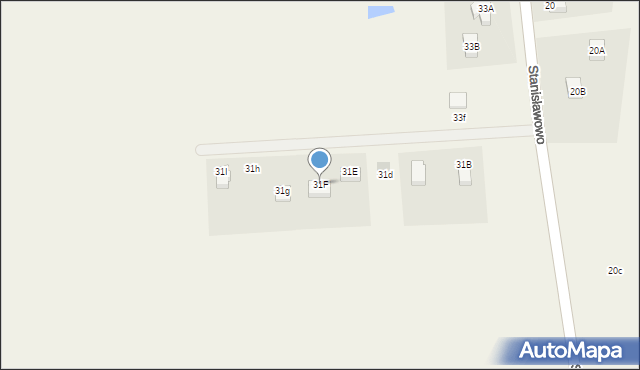 Stanisławowo, Stanisławowo, 31F, mapa Stanisławowo