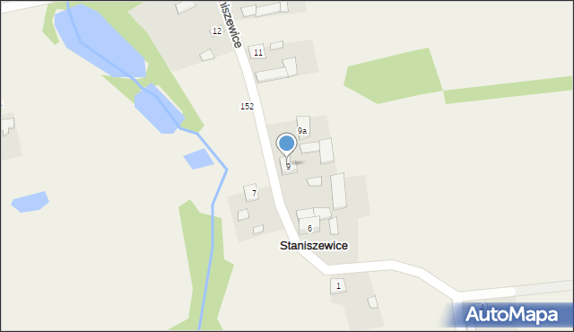 Staniszewice, Staniszewice, 9, mapa Staniszewice