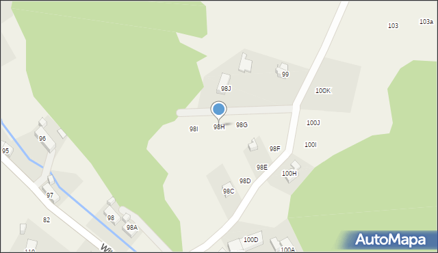 Staniszów, Staniszów, 98H, mapa Staniszów