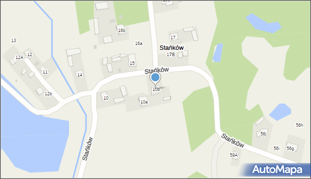 Stańków, Stańków, 10b, mapa Stańków