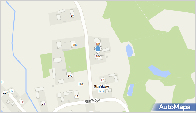 Stańków, Stańków, 18a, mapa Stańków