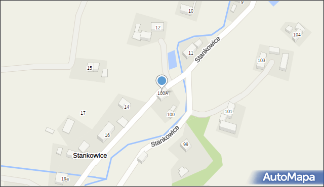 Stankowice, Stankowice, 100A, mapa Stankowice