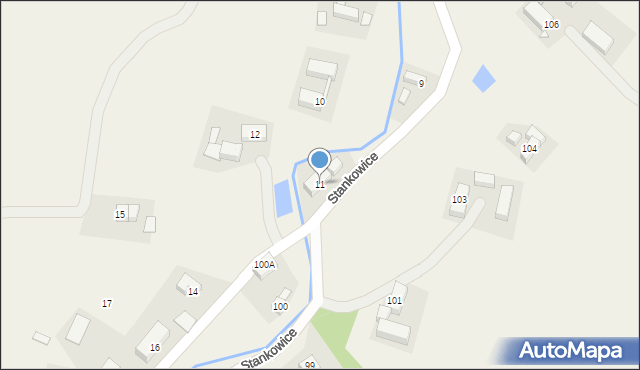 Stankowice, Stankowice, 11, mapa Stankowice