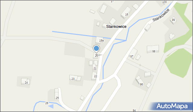 Stankowice, Stankowice, 20, mapa Stankowice
