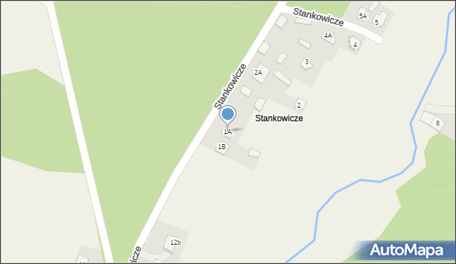 Stankowicze, Stankowicze, 1A, mapa Stankowicze