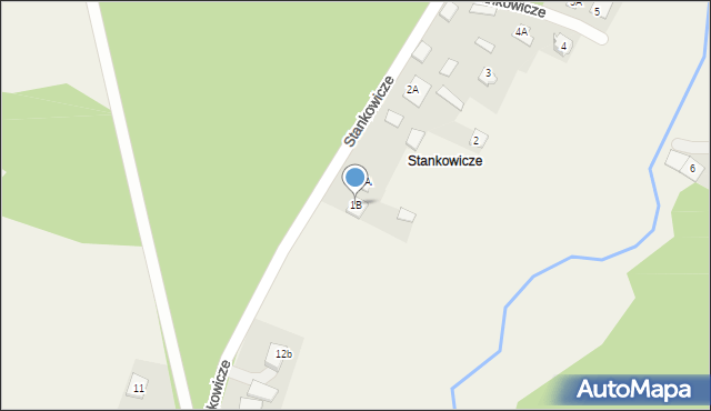 Stankowicze, Stankowicze, 1B, mapa Stankowicze