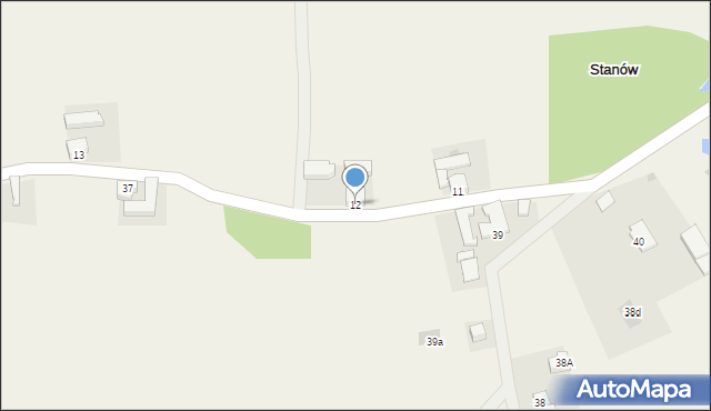 Stanów, Stanów, 12, mapa Stanów