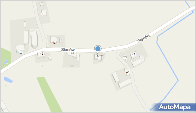 Stanów, Stanów, 44, mapa Stanów