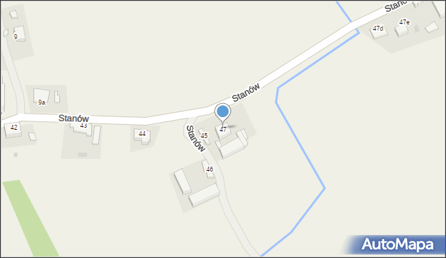 Stanów, Stanów, 47, mapa Stanów
