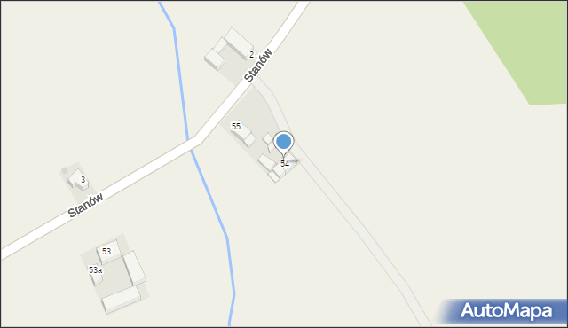 Stanów, Stanów, 54, mapa Stanów