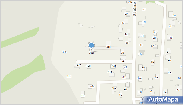 Stanowice, Strażacka, 38B, mapa Stanowice