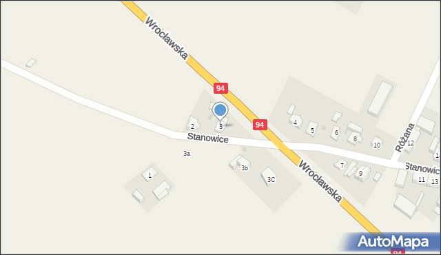 Stanowice, Stanowice, 3, mapa Stanowice