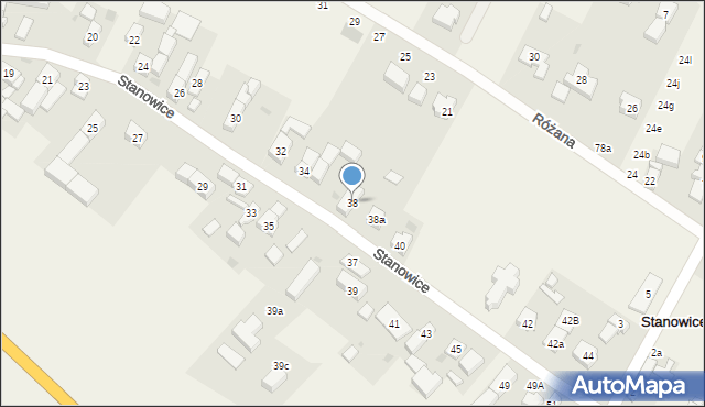 Stanowice, Stanowice, 38, mapa Stanowice