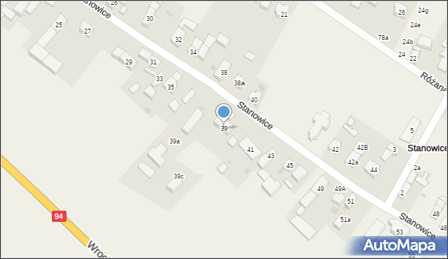 Stanowice, Stanowice, 39, mapa Stanowice