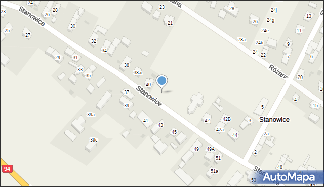 Stanowice, Stanowice, 40b, mapa Stanowice