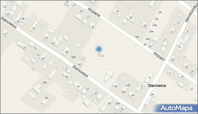 Stanowice, Stanowice, 40f, mapa Stanowice