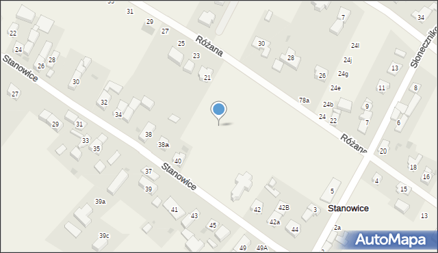 Stanowice, Stanowice, 40j, mapa Stanowice