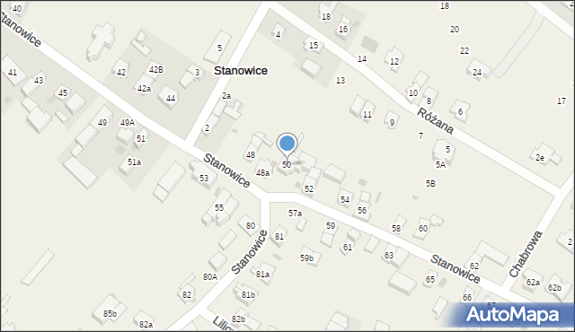 Stanowice, Stanowice, 50, mapa Stanowice