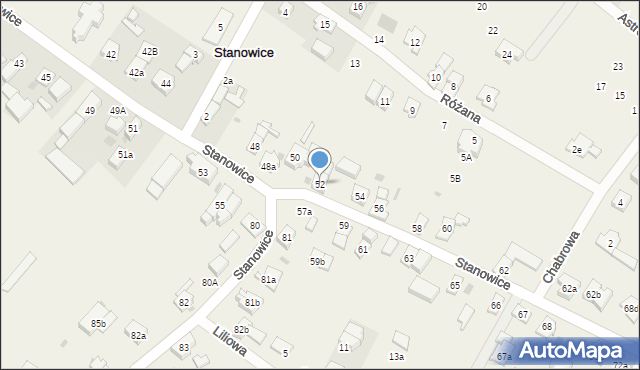 Stanowice, Stanowice, 52, mapa Stanowice