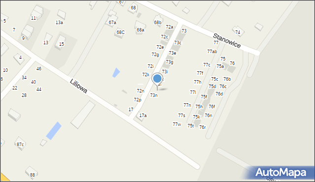 Stanowice, Stanowice, 73m, mapa Stanowice