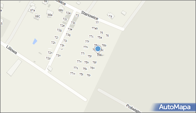 Stanowice, Stanowice, 76j, mapa Stanowice