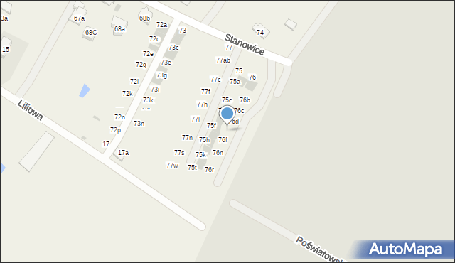 Stanowice, Stanowice, 76k, mapa Stanowice