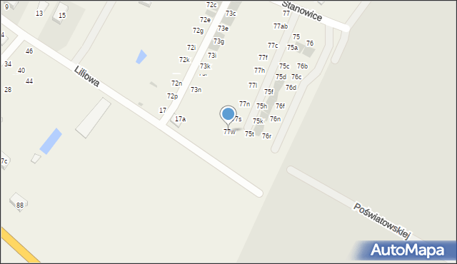 Stanowice, Stanowice, 77w, mapa Stanowice