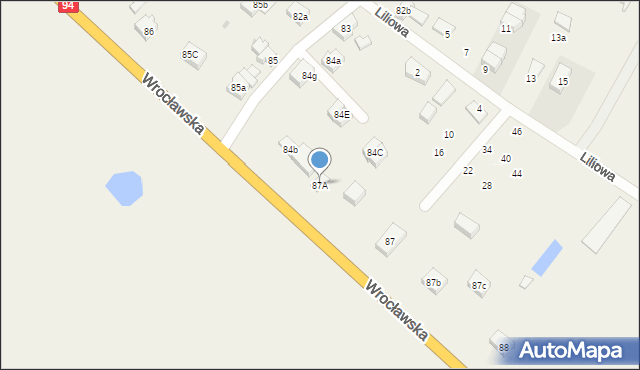 Stanowice, Stanowice, 87A, mapa Stanowice