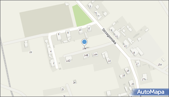 Stanowice, Strzegomska, 14e, mapa Stanowice