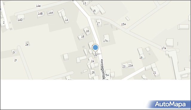 Stanowice, Strzegomska, 22, mapa Stanowice