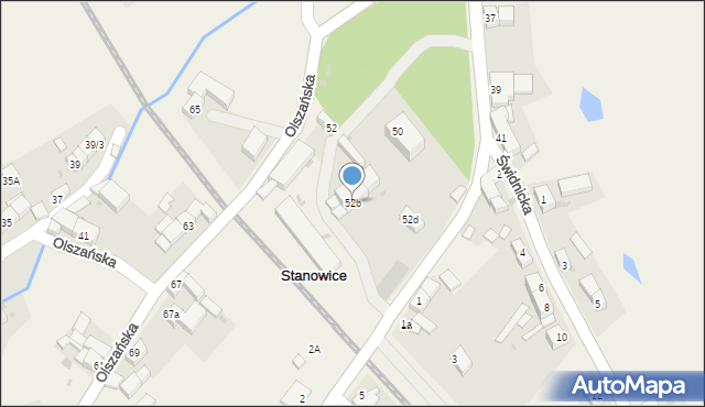Stanowice, Strzegomska, 52b, mapa Stanowice